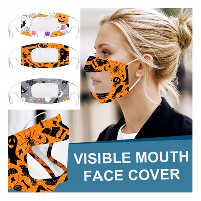 Halloween Lip Language Transparent Mask