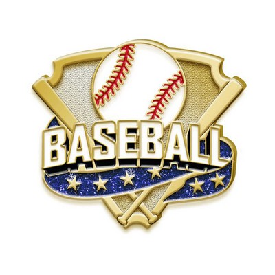 Custom Design Die Struck Soft Enamel Baseball Trading Lapel Pins 1 3/4"