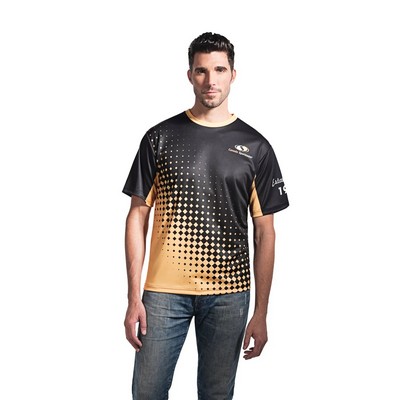 Sublimated Men's Crew Neck Short Sleeve Shirt