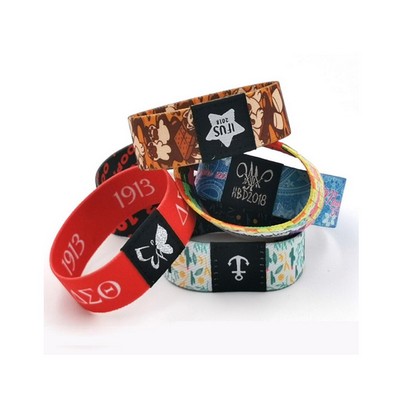 3/4" Dye Sublimated Stretch Wristband