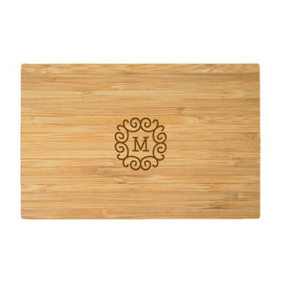 17" Rectangle Bamboo Cutting Board Thick Style