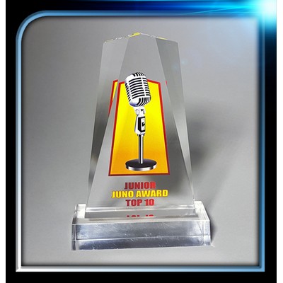 Clear Executive Acrylic Award with Base (3 3/4" x 6" x 3/4")