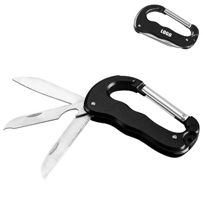 Carabiner Knife w/Bottle Opener