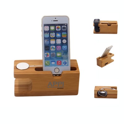 Bamboo Desktop Phone Holder