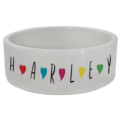 2.36" x 6.1 Sublimatable Ceramic Pet Bowl