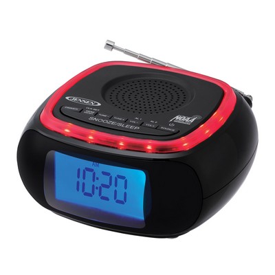 Jensen Digital AM/FM Weather Band Alarm Clock Radio w/NOAA Alert