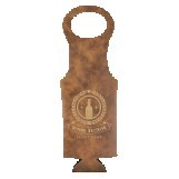 Rustic/Gold Leatherette Wine Bag