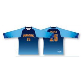 3/4 Sleeve Faded Baseball Jersey w/Sublimated Sleeves