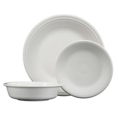 Fiesta 3 PC Classic Bowls & Plates Placesetting