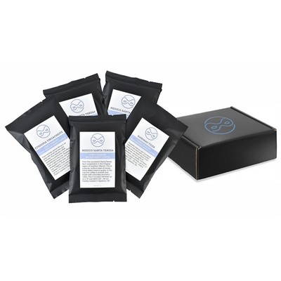 Gourmet Ground Coffee Sampler 5 Pack Gift Kit