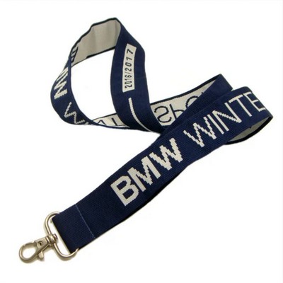 5/8 Woven Lanyard with Buckle Release and Retractable Reel