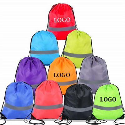 Reflective Safety Drawstring Bag