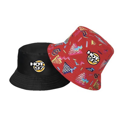 Sublimated Reversible Bucket Hat