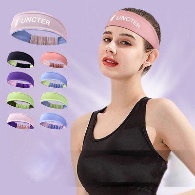 Double-layer Women's Headbands Athletic Yoga Workout Sports Exercise Headband