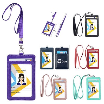 ID Badge Holders with Lanyard