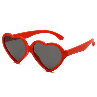 Kids Heart Shape Silicone Sunglasses