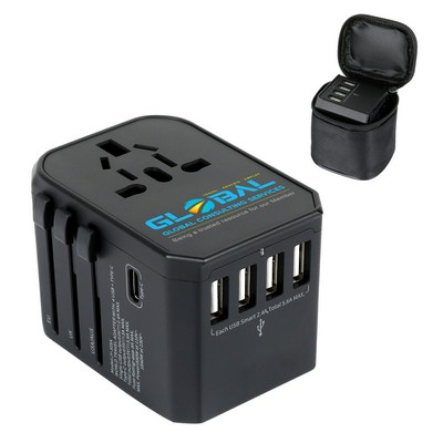 5 USB Port Universal Travel Adapter