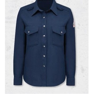 Bulwark™ Women's Snap Front Uniform Shirt - Royal Blue