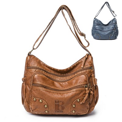 PU Leather Ladies Shoulder Crossbody Bag