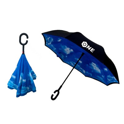 Deluxe Inverted Reverse Umbrella