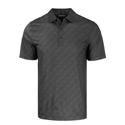 Cutter & Buck Pike Eco Pebble Print Stretch Recycled Mens Polo