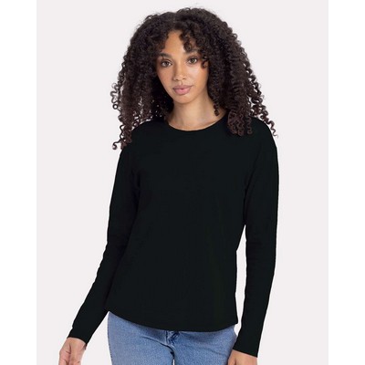 Next Level Women's Cotton Relaxed Long Sleeve T-Shirt