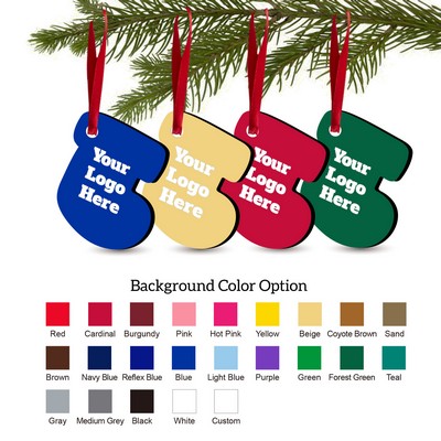 Solid Color Christmas Ornament - Socking