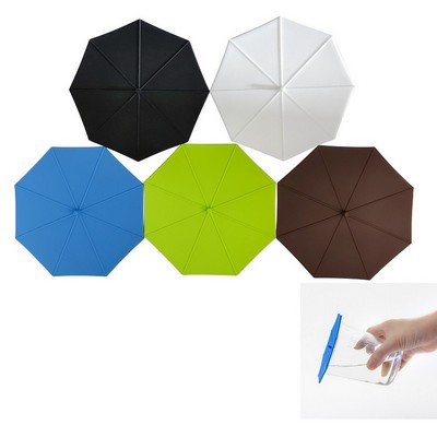 Silicone Umbrella Drink Cup Cover Hot Mug Lids