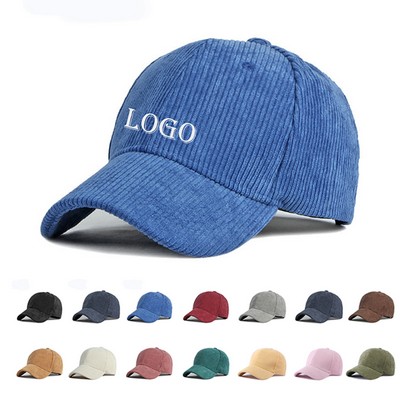 Unisex Corduroy Baseball Cap