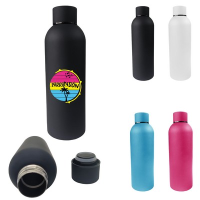 17 Oz. Rubber Lacquered Insulated Bottle