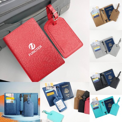 Passport Holder Luggage Tag Package Set Travel Suits Passport Wallet Cruise Trip