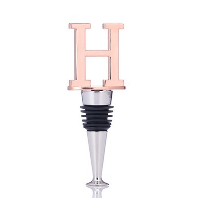 Metal Letter H Shape Reusable Wine Bottle Stoppers