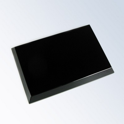 Black Crystal Beveled Base (3/4" x 6" x 4")