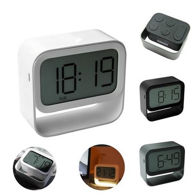 LED Nightlight Alarm Clock with Simple Ring Design