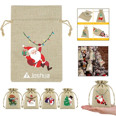 Burlap Drawstring Gift Bags