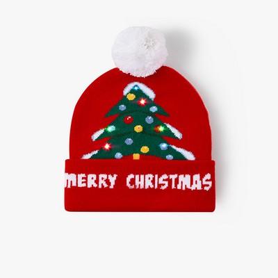 Knitted Red Cotton Decoration Hat-Christmas