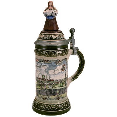 Oktoberfest Stein w/Lid Figurine