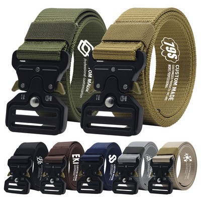 Alloy & Nylon Tactical Belt