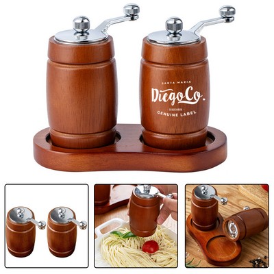 Wood Barrel Pepper Grinder