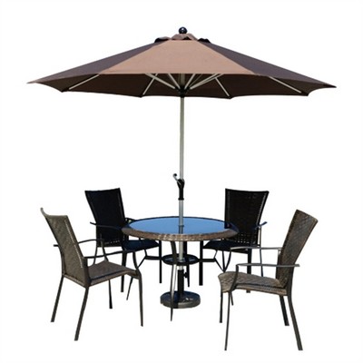 9FT Vented Bistro Market Patio Umbrella