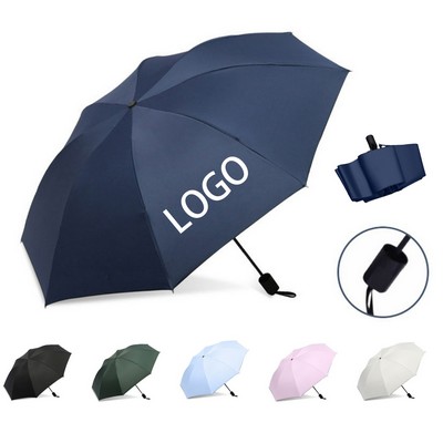 8 Ribs Folding Windproof Umbrella