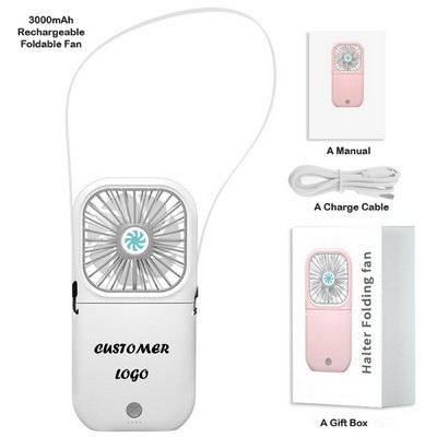 Handheld Fan Mini Portable Fan With Rechargeable Power Bank