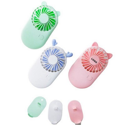 Portable USB Pocket Fan with Phone Holder