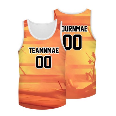 Unisex Performance Dye Sublimation Athletic Tank Top 160GSM