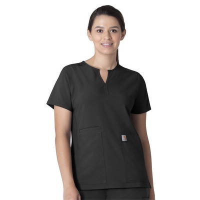 Carhartt Scrubs - Force Essentials - Women's Three-Pocket Notch Neck Top