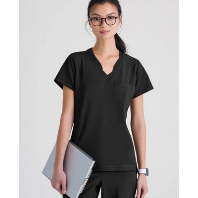 Barco® Grey's Anatomy™ Women's Banded V-Neck Tuck-In Top