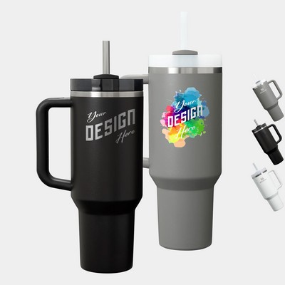 40 oz Stanley® Stainless Steel Insulated Quencher Travel Mug