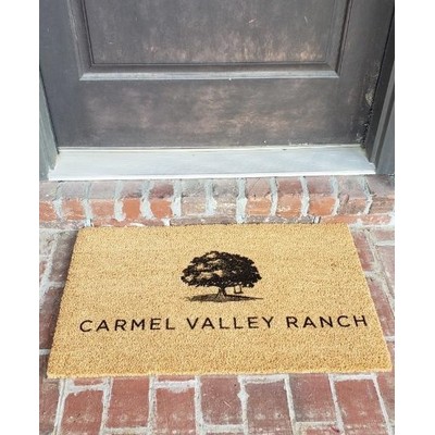 Custom Dyed Coir Welcome Mat - Logoed Cocohusk Door Mats - 18"x24"-Value