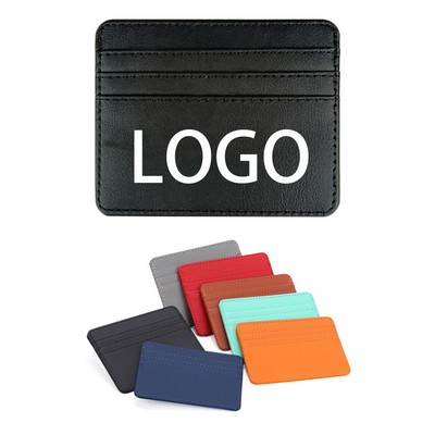 Slim PU Leather Credit Card Wallet