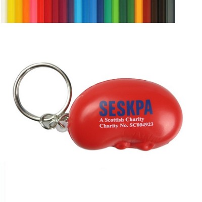 Liver Shaped Stress Ball Keychain